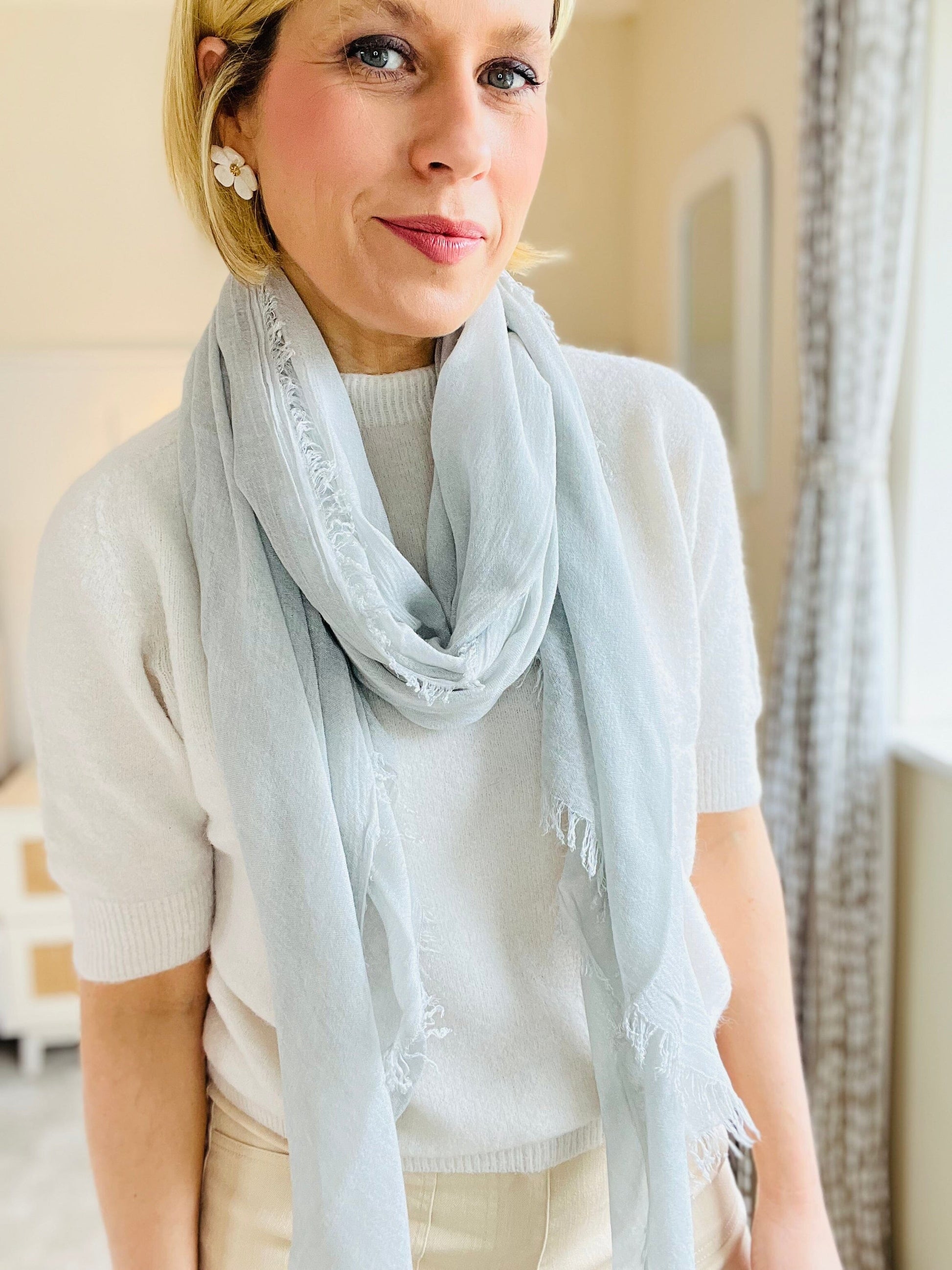 Sophie Scarf | Multiple Colours Scarf French Edit Baby Blue 