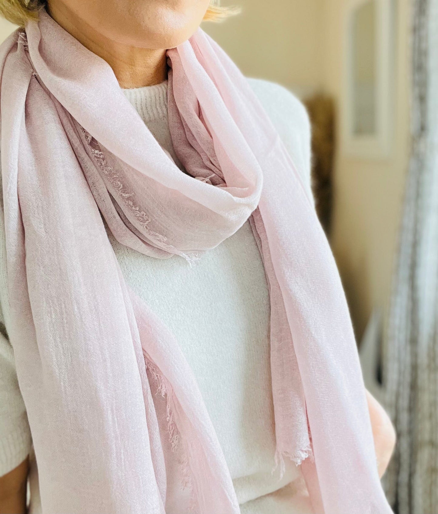 Sophie Scarf | Multiple Colours Scarf French Edit Baby Pink 