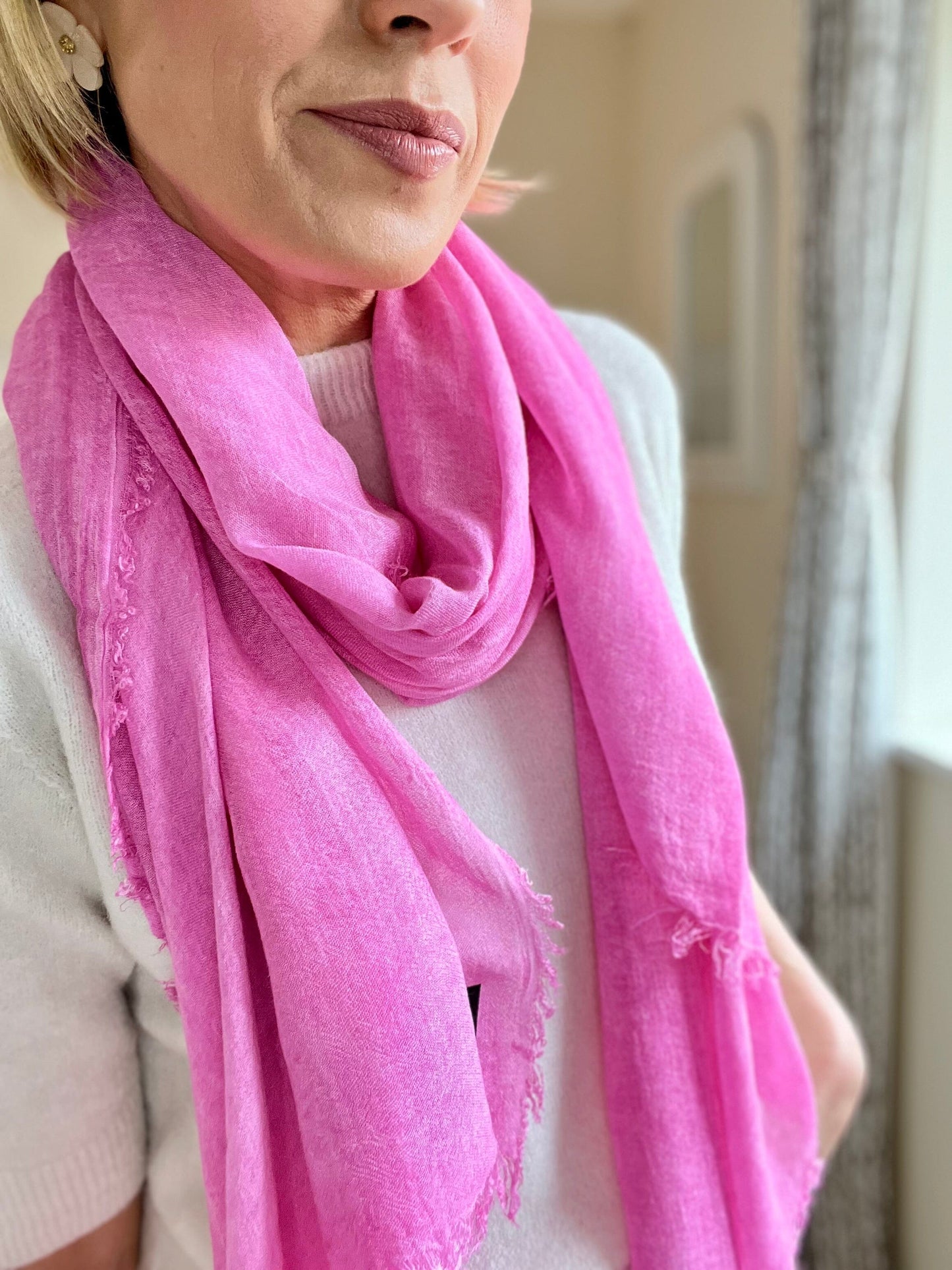 Sophie Scarf | Multiple Colours Scarf French Edit Fuchsia 