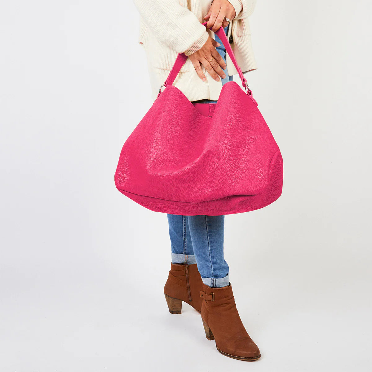 Sulu Slouch Bag | Magenta Handbag Goodeehoo 