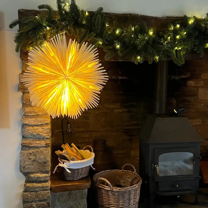 Sunburst White Paper Wall Decoration Christmas decoration TWR Xmas 