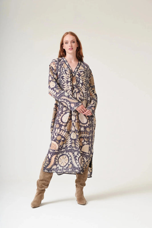Susani Midi Dress | Charcoal Dress One Hundred Stars 