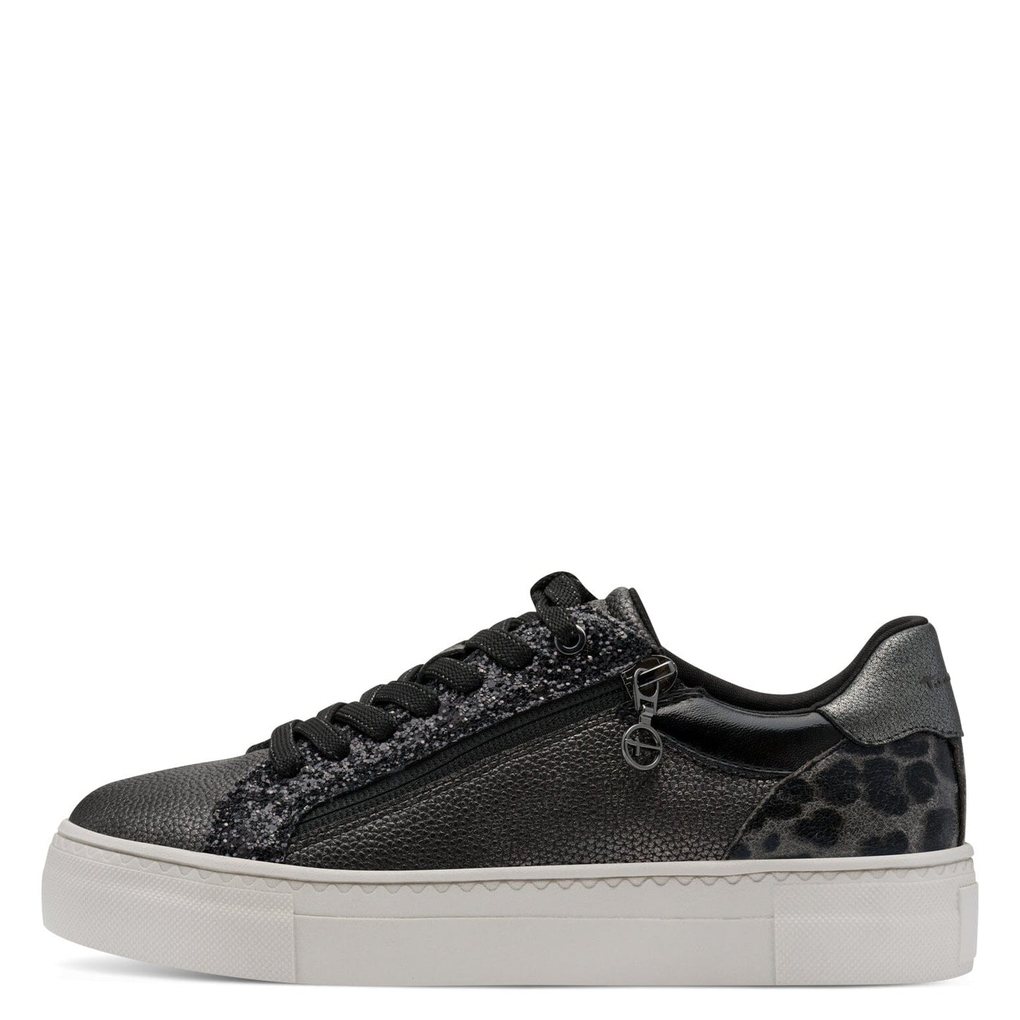 Tamaris | Metallic Trainer | Pewter Trainers Tamaris 