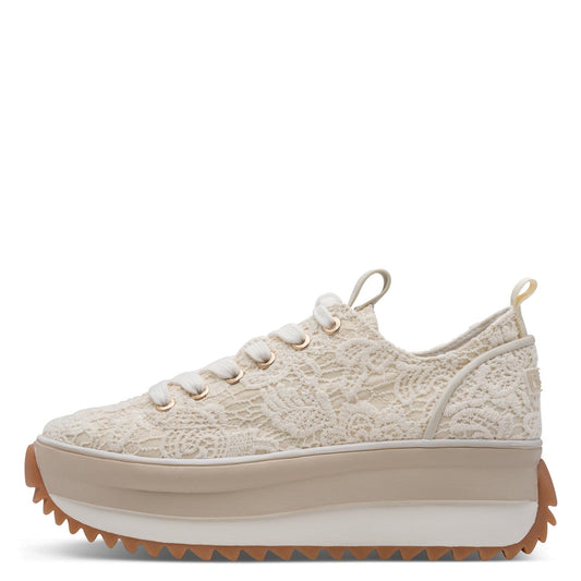 Tamaris | Trainer | Ivory Macramee Trainers Tamaris 