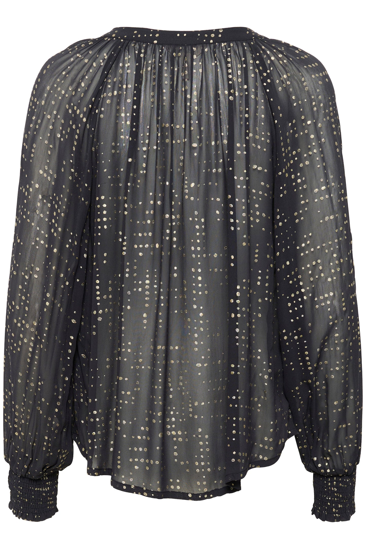 Tennie Blouse | Navy Gold Dot Blouse Part Two 