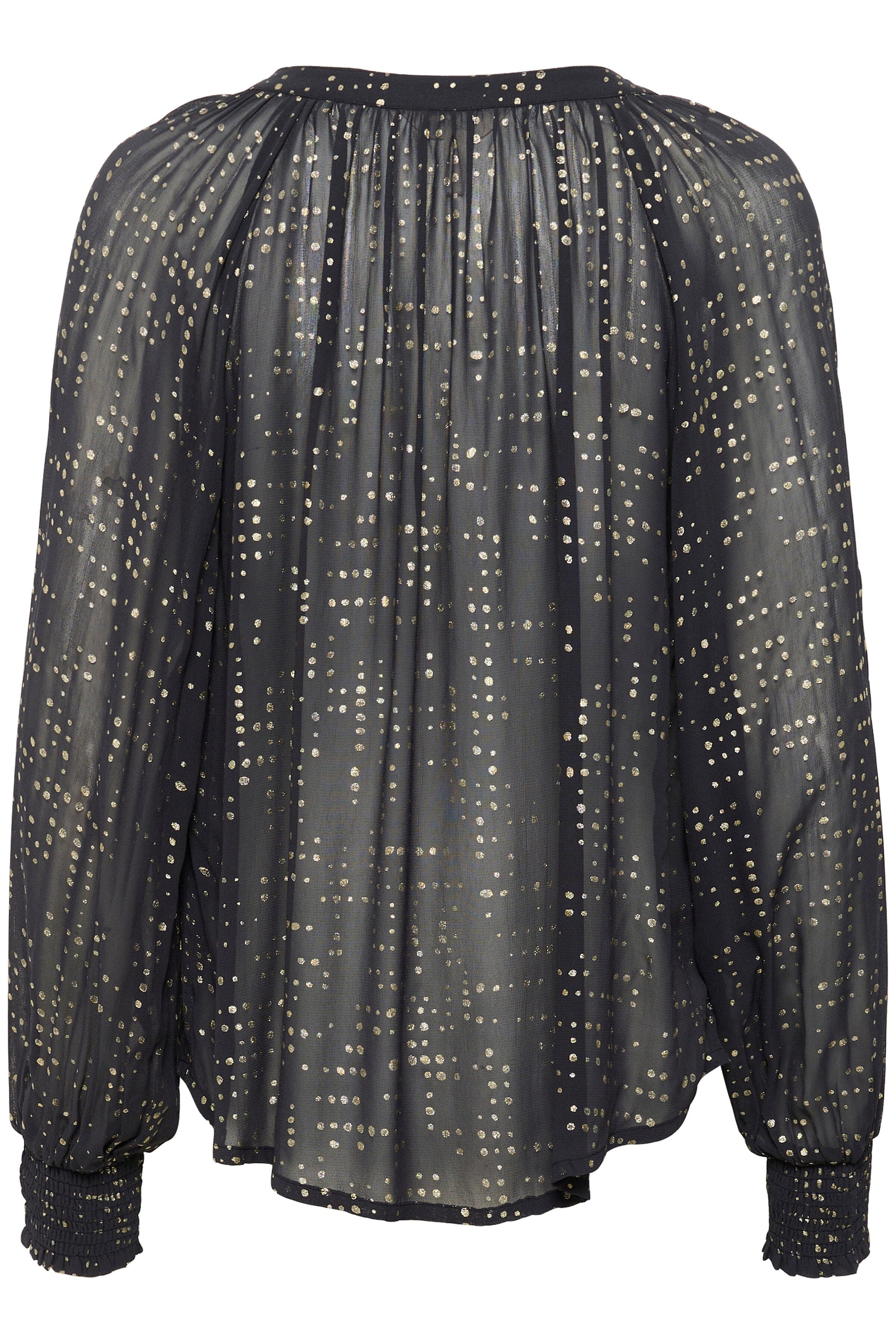 Tennie Blouse | Navy Gold Dot Blouse Part Two 