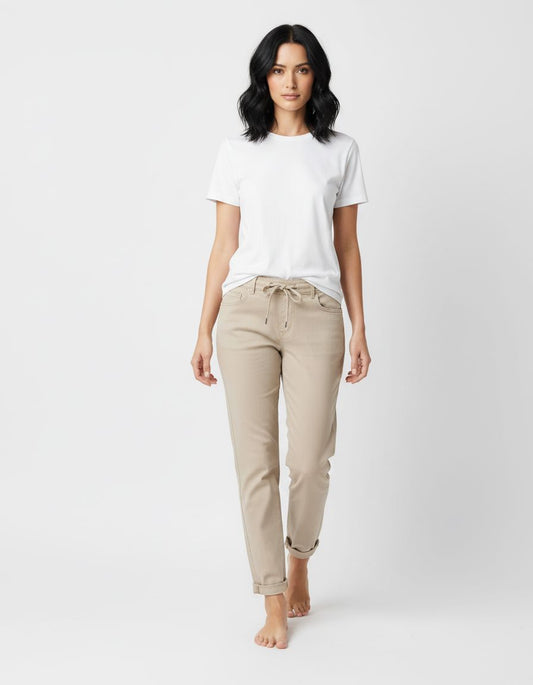 Tessy Joggers | Pebble Pants Red Button 