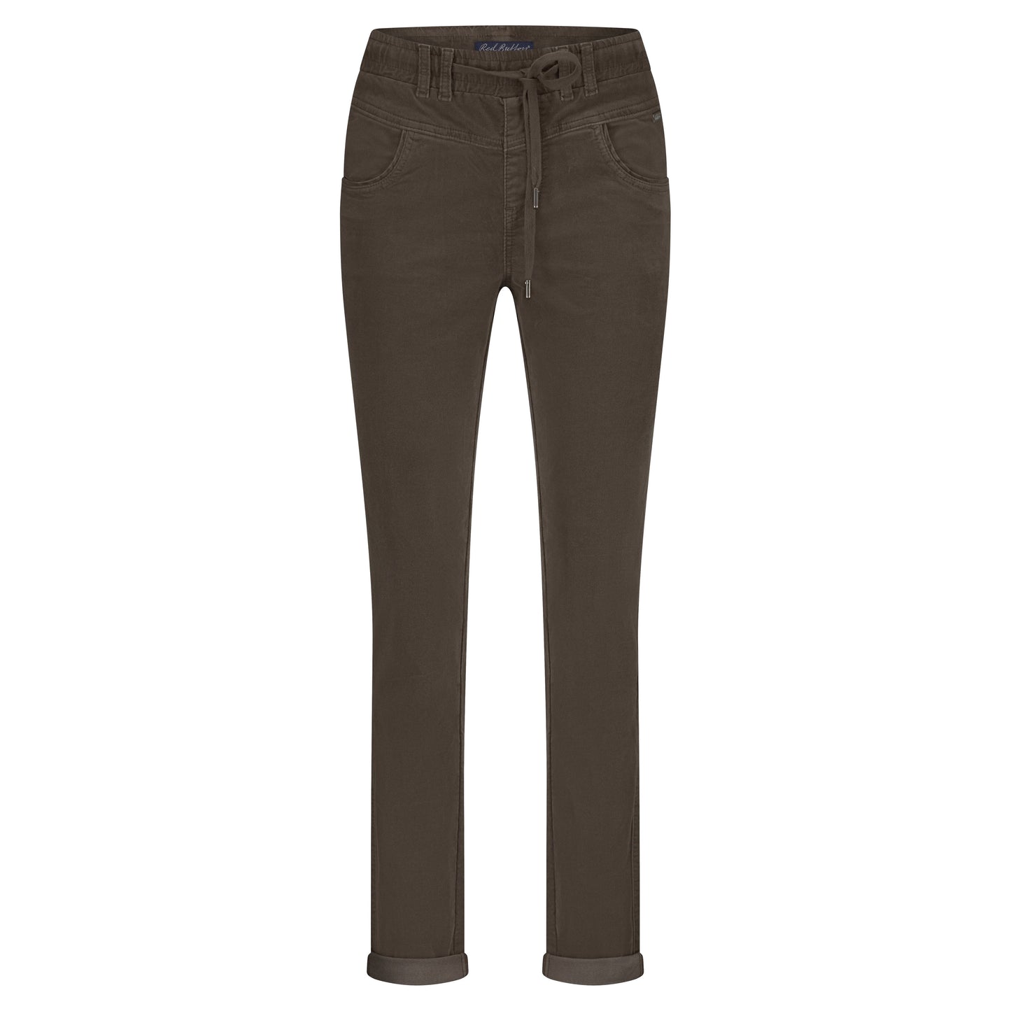 Tessy Velvet Jogger | Mud Pants Red Button 