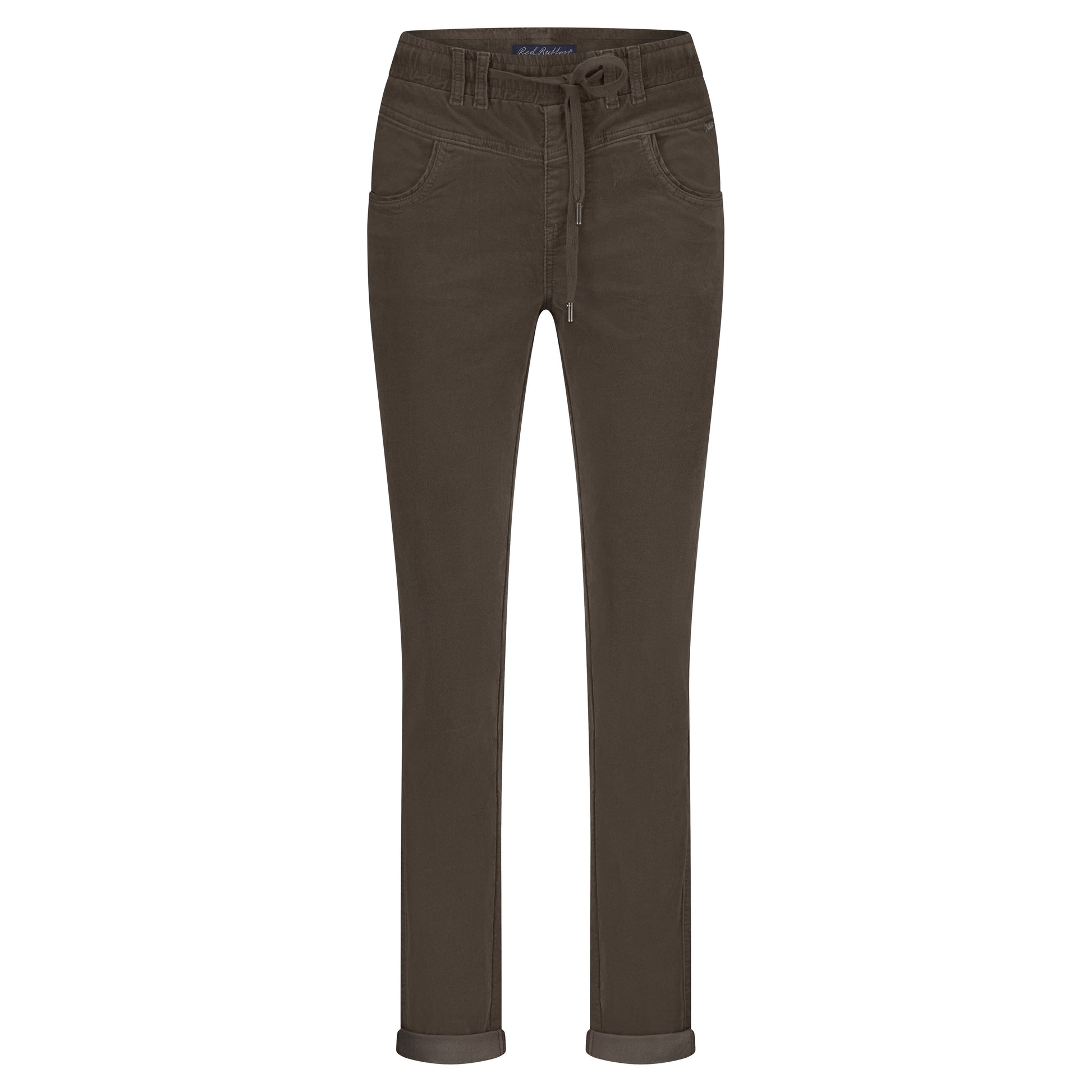 Tessy Velvet Jogger | Mud Pants Red Button 