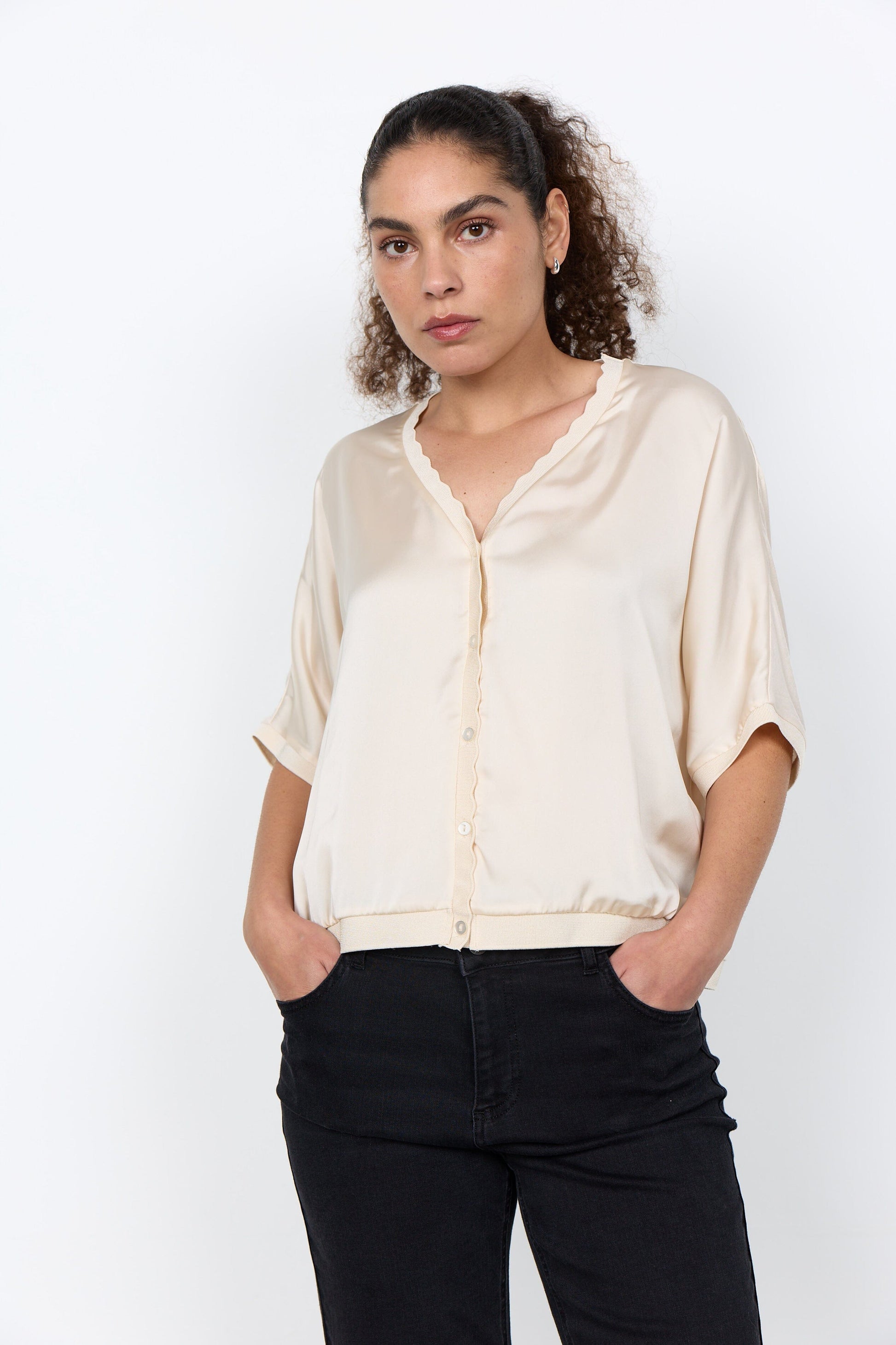 Thilde Cardigan | Cream Cardigan Soya Concept 