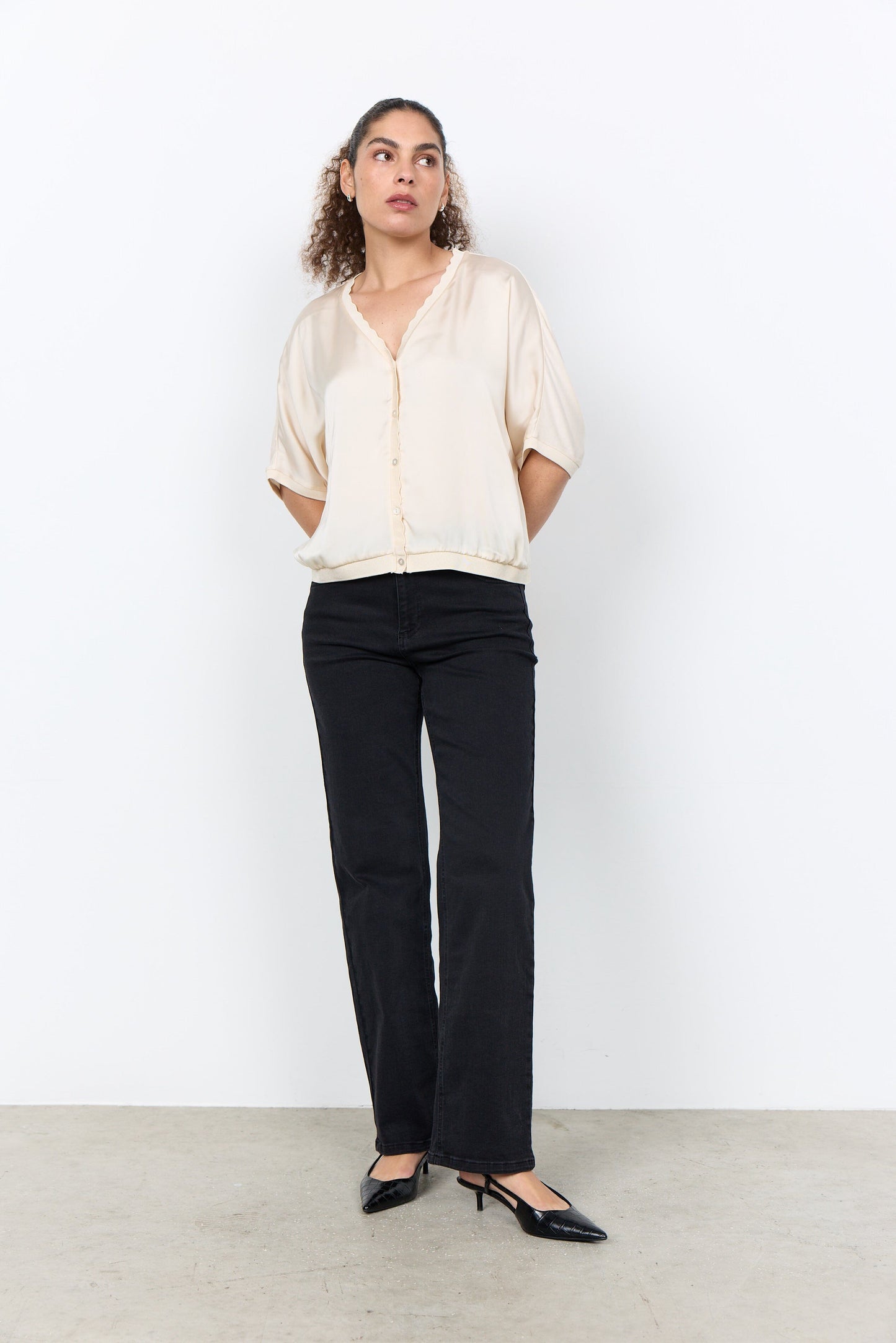 Thilde Cardigan | Cream Cardigan Soya Concept 