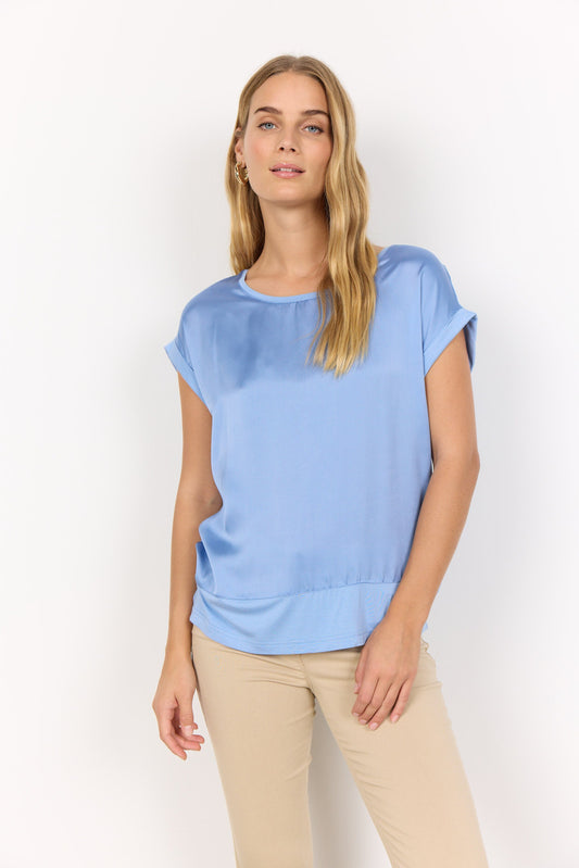 Thilde Top | Air Blue Blouse Soya Concept 