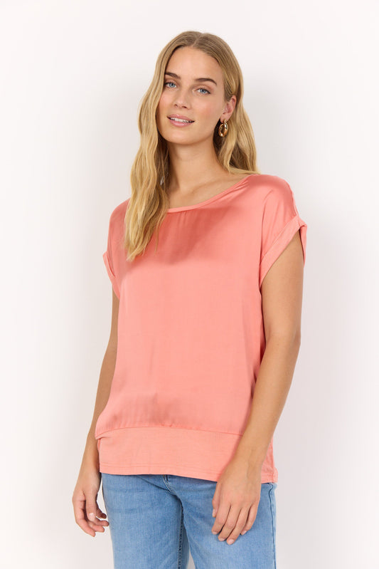 Thilde Top | Peach Pink Blouse Soya Concept 