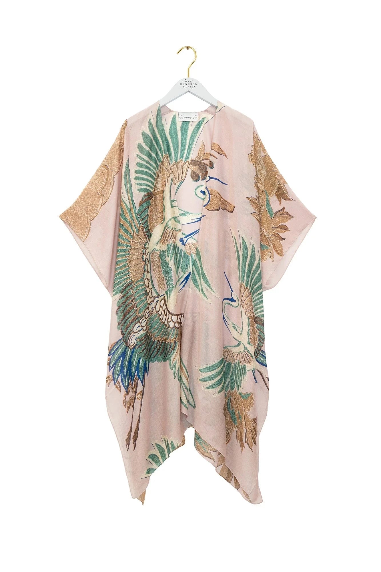 Throwover | Crane | Plaster Pink Casual Kimonos One Hundred Stars 