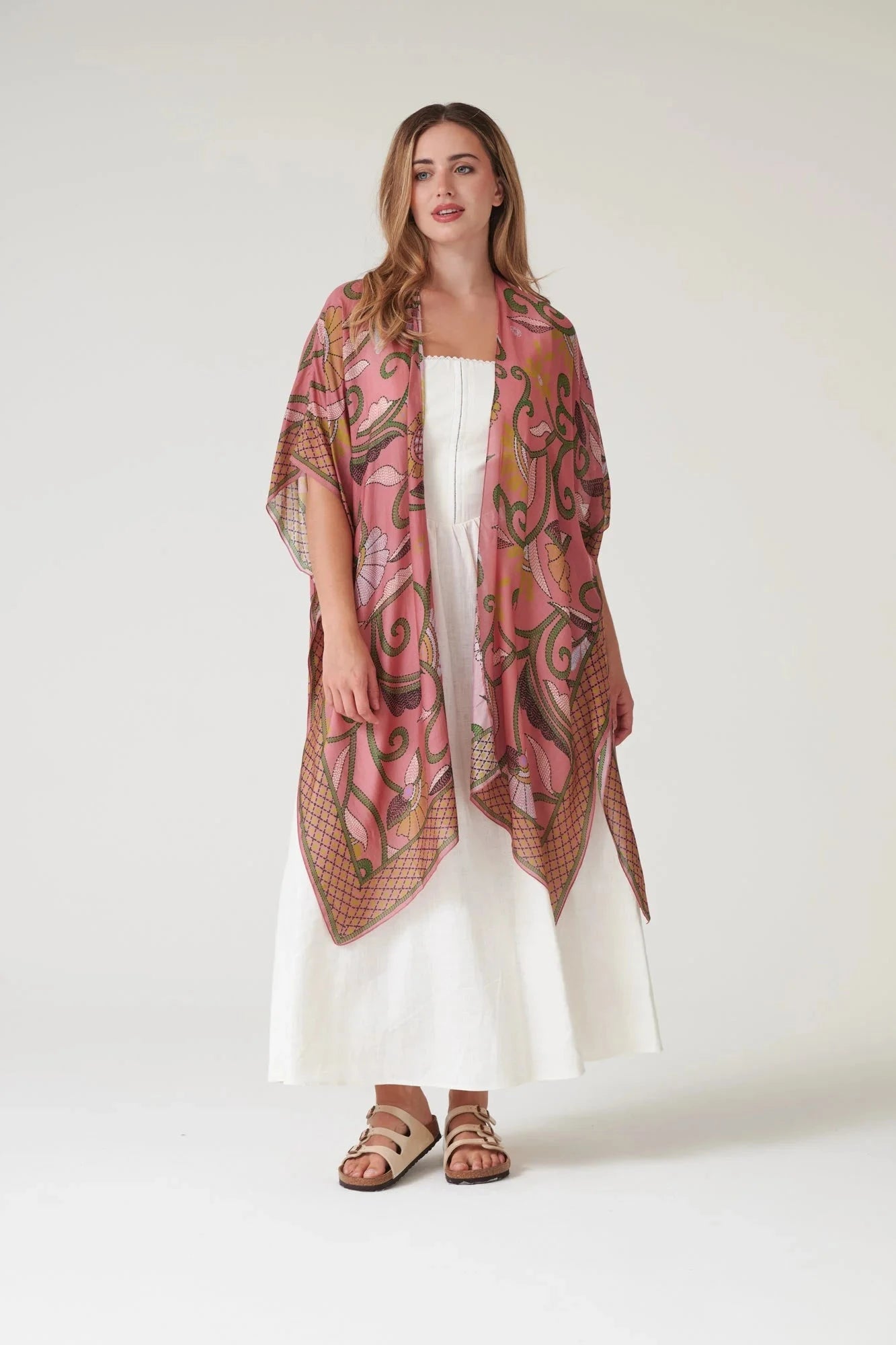 Throwover | Giant Kantha | Dusk Casual Kimonos One Hundred Stars 