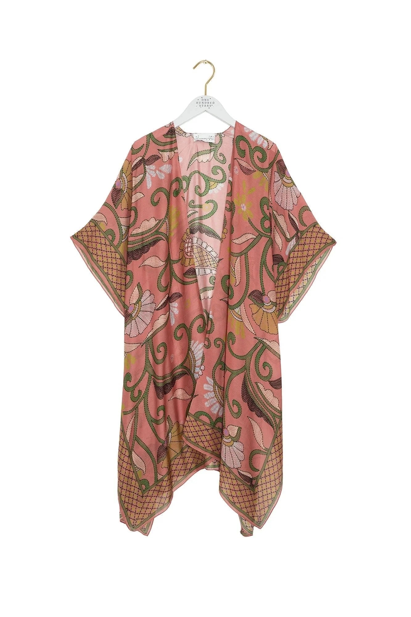 Throwover | Giant Kantha | Dusk Casual Kimonos One Hundred Stars 