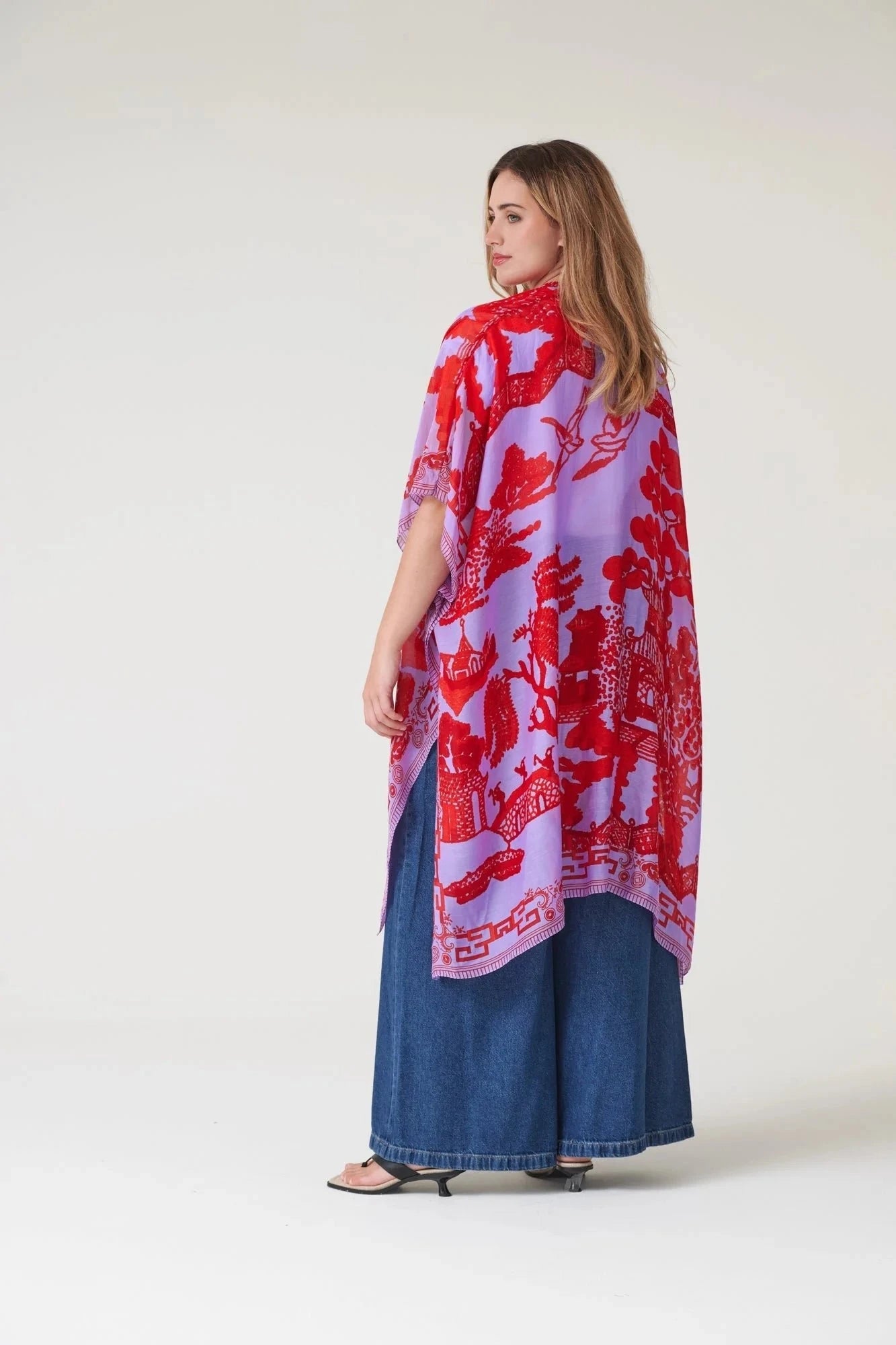 Throwover | Giant Willow | Violet Casual Kimonos One Hundred Stars 