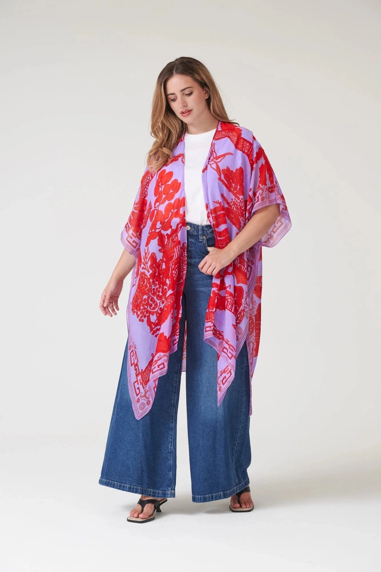 Throwover | Giant Willow | Violet Casual Kimonos One Hundred Stars 