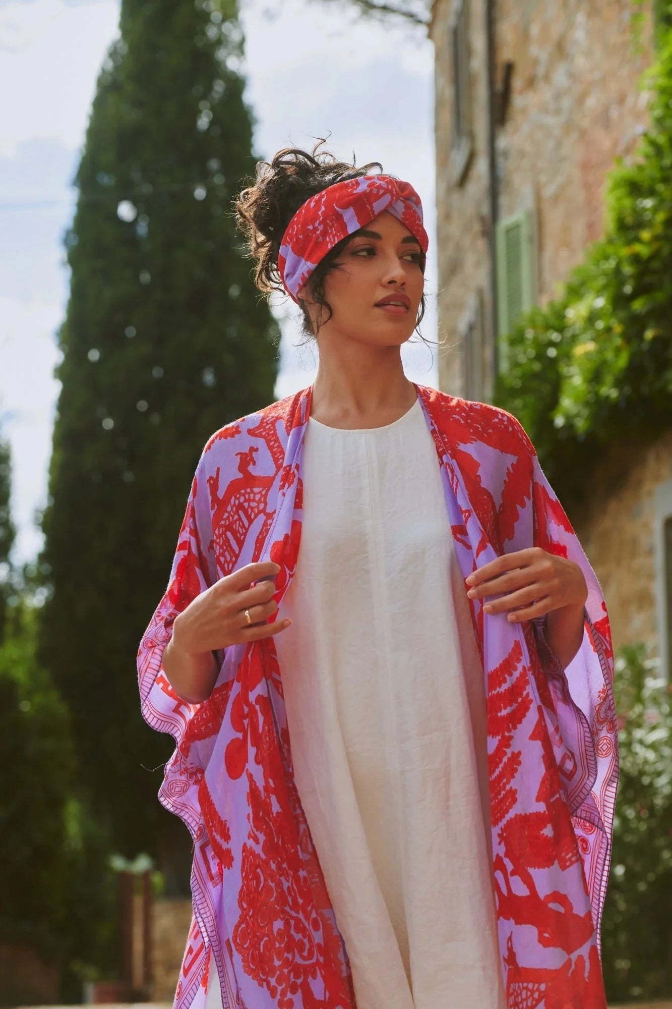 Throwover | Giant Willow | Violet Casual Kimonos One Hundred Stars 