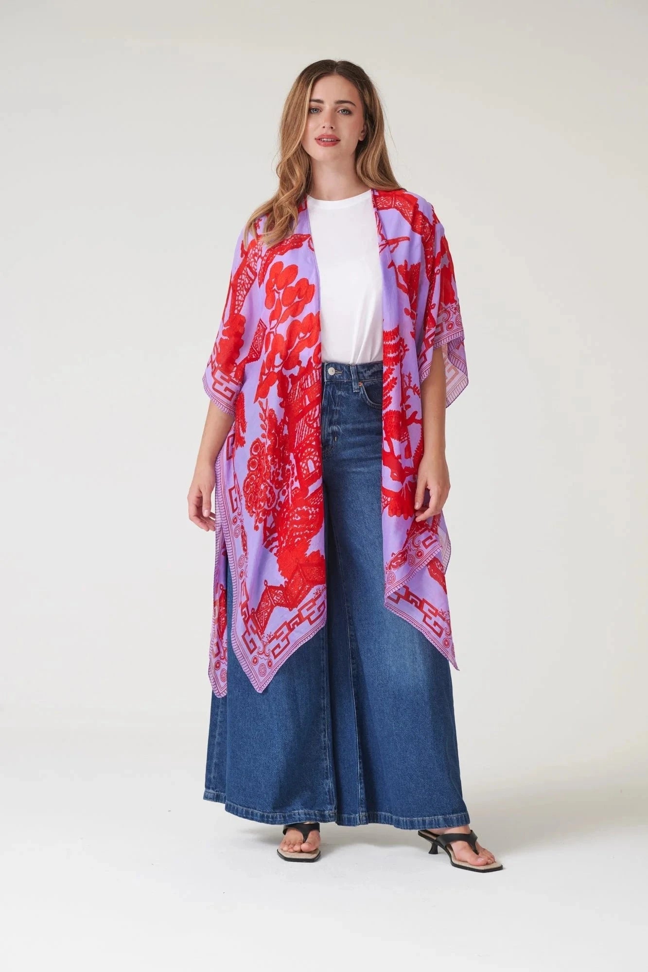 Throwover | Giant Willow | Violet Casual Kimonos One Hundred Stars 