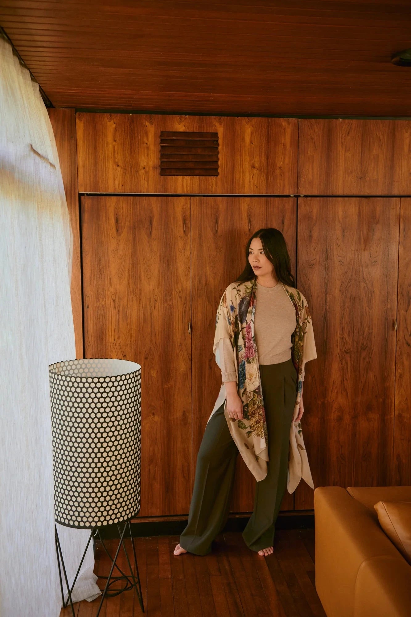 Throwover | Primula | Stone Casual Kimonos One Hundred Stars 