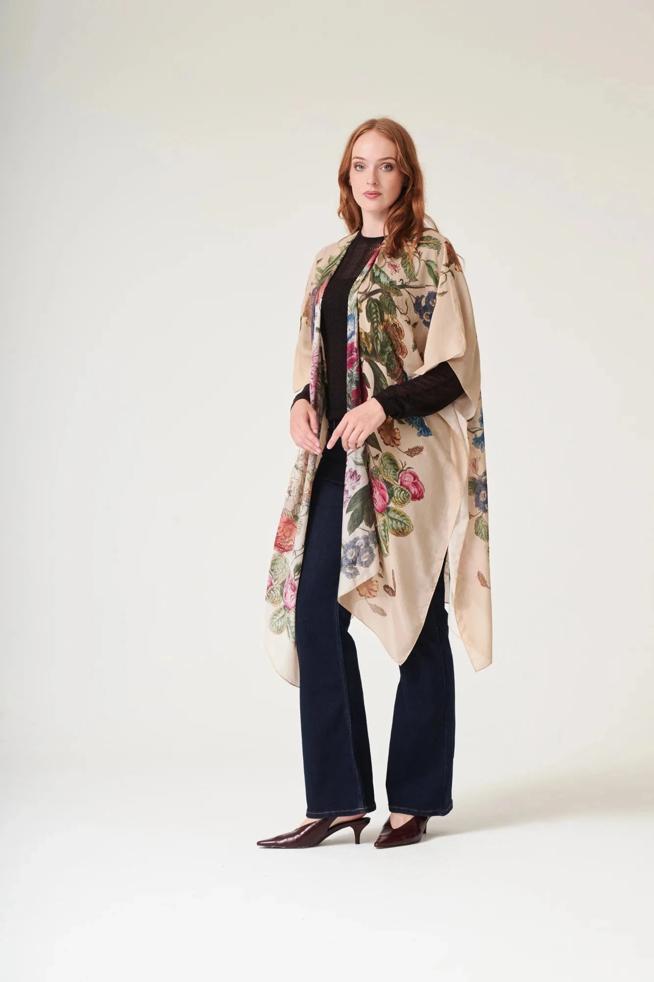 Throwover | Primula | Stone Casual Kimonos One Hundred Stars 