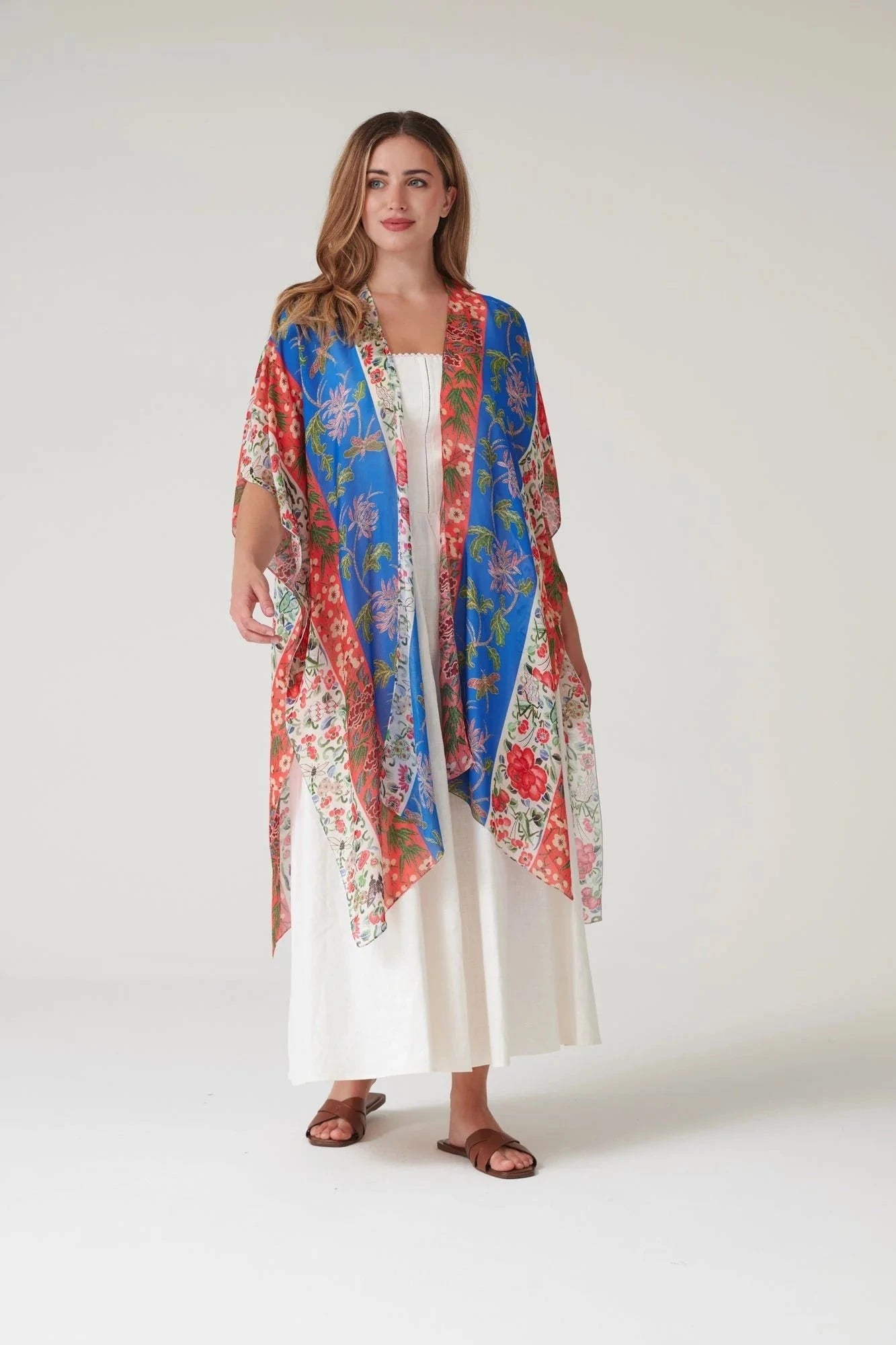 Throwover | Ribbons | Cobalt Casual Kimonos One Hundred Stars 