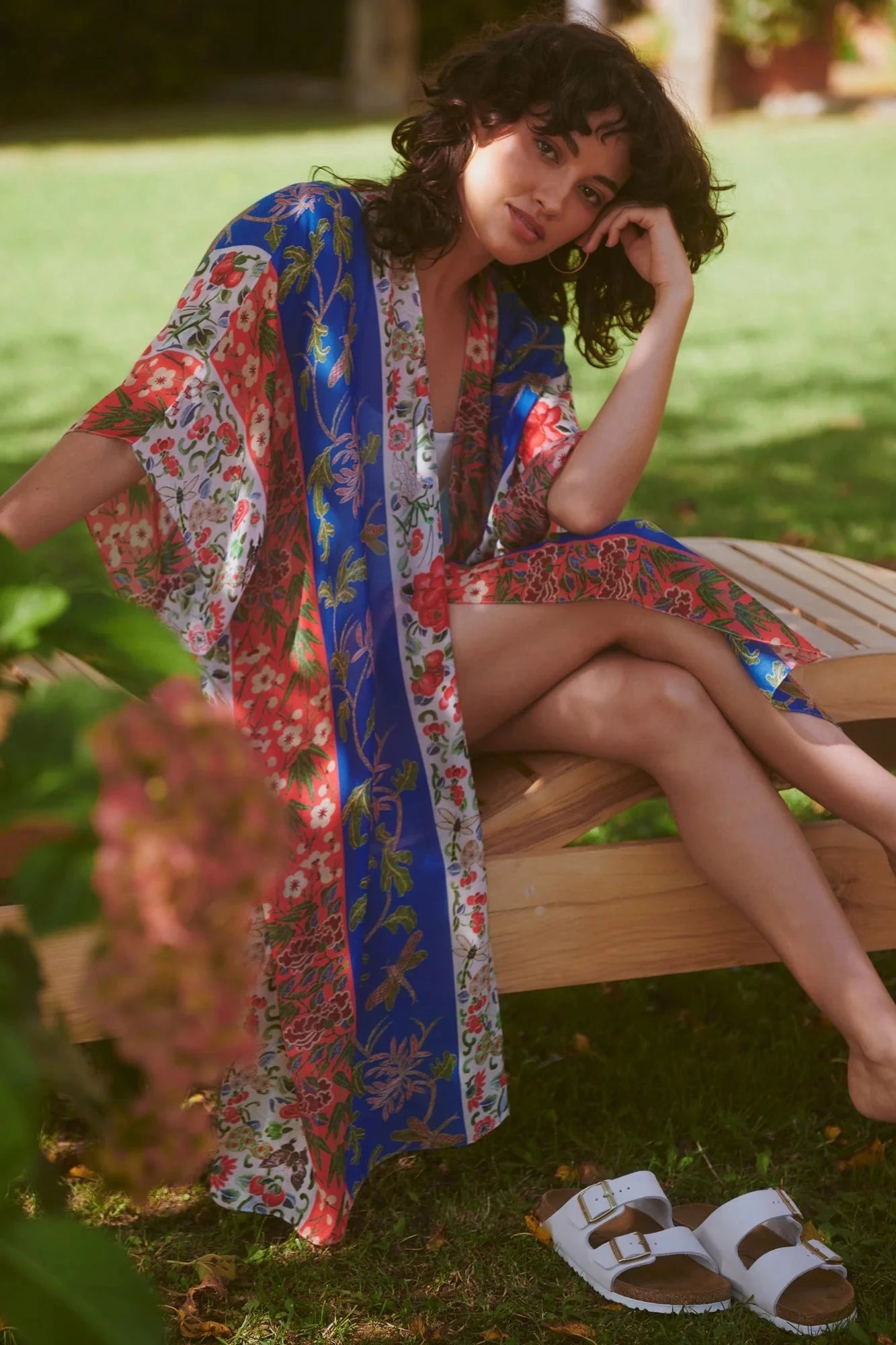 Throwover | Ribbons | Cobalt Casual Kimonos One Hundred Stars 