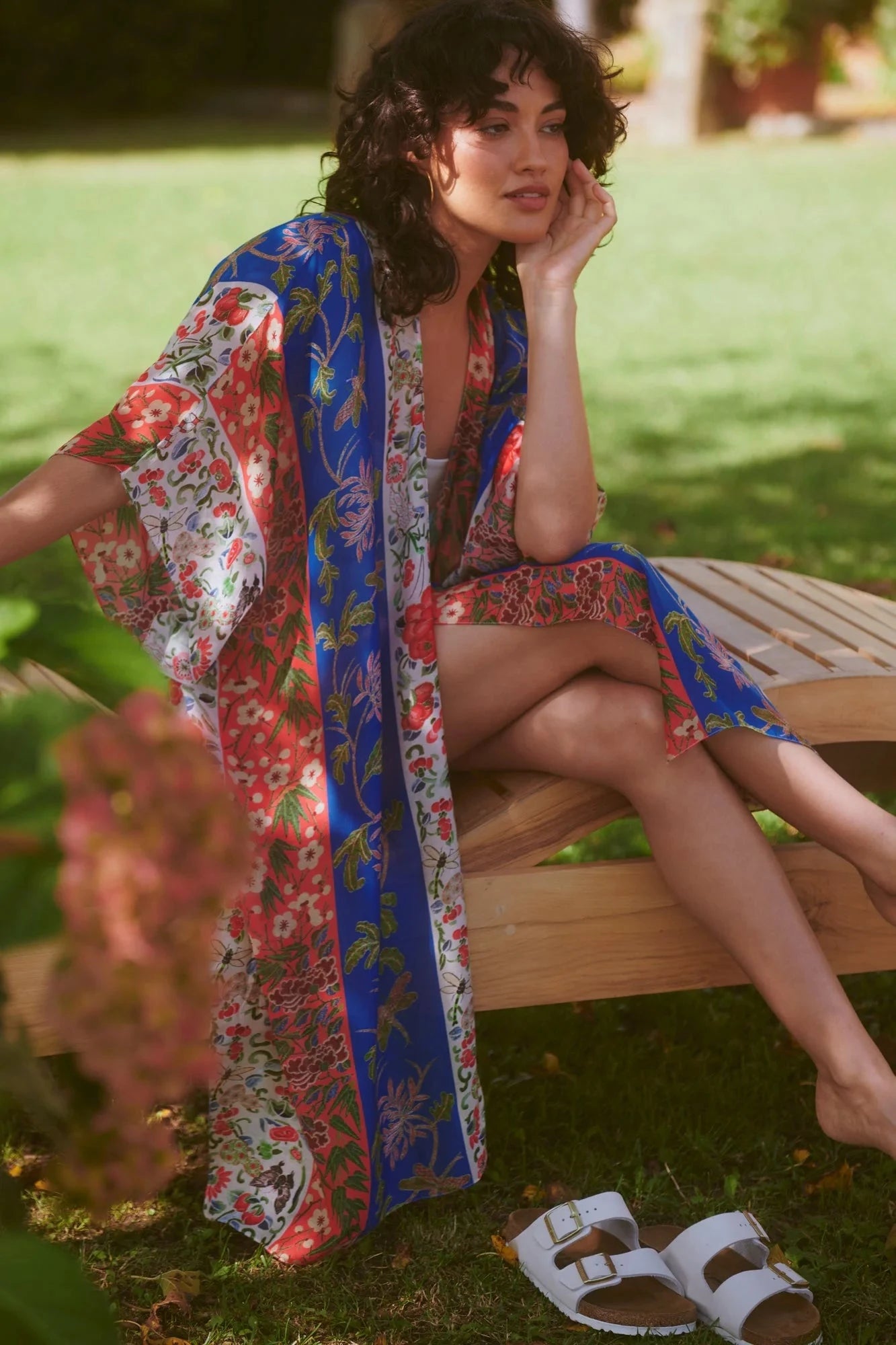 Throwover | Ribbons | Cobalt Casual Kimonos One Hundred Stars 