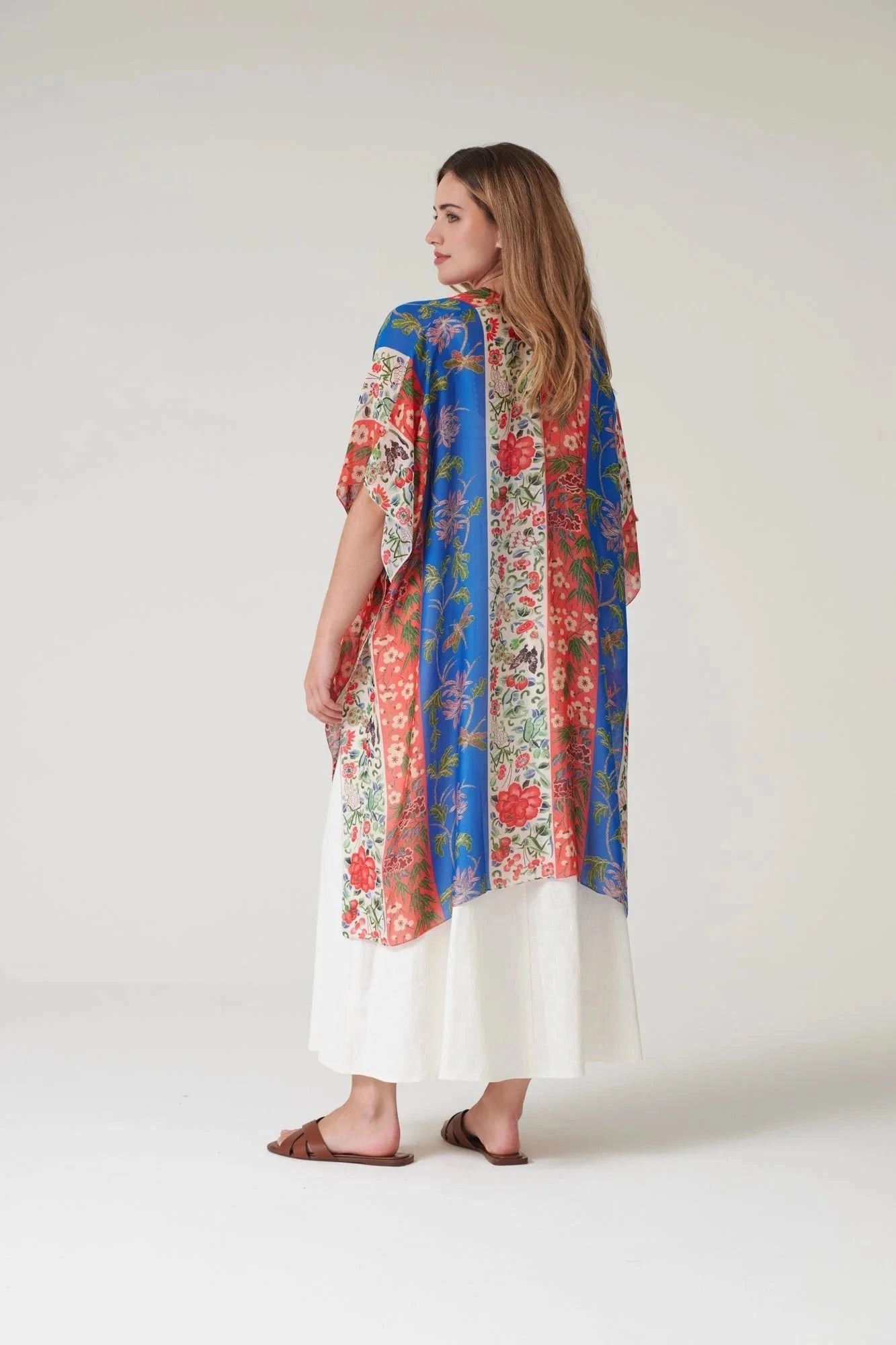 Throwover | Ribbons | Cobalt Casual Kimonos One Hundred Stars 