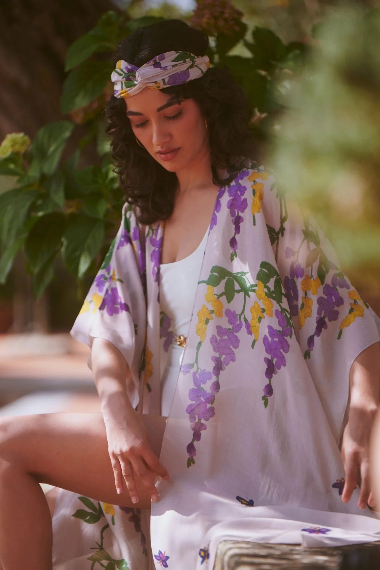 Throwover | Wisteria | Lilac Casual Kimonos One Hundred Stars 
