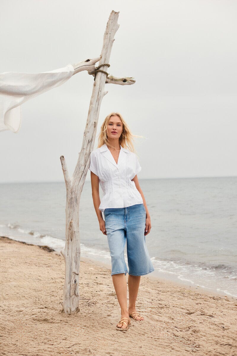Thyra Denim Shorts | Light Blue Shorts B.Copenhagen 