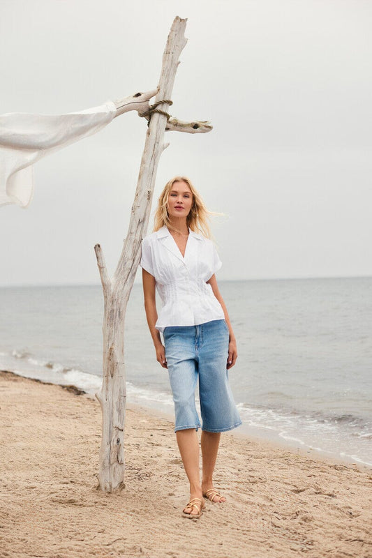 Thyra Denim Shorts | Light Blue Shorts B.Copenhagen 