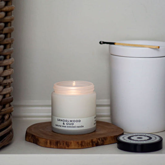 Travel Candle | Sandalwood & Oud Candle Brownstone London 