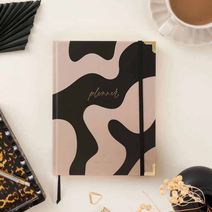 Undated Weekly Planner | Curve Stationery Blush and Gold 