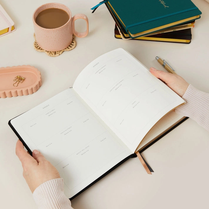 Undated Weekly Planner | Curve Stationery Blush and Gold 