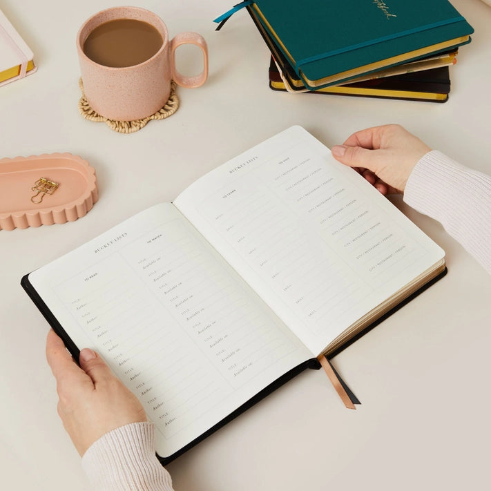 Undated Weekly Planner | Curve Stationery Blush and Gold 