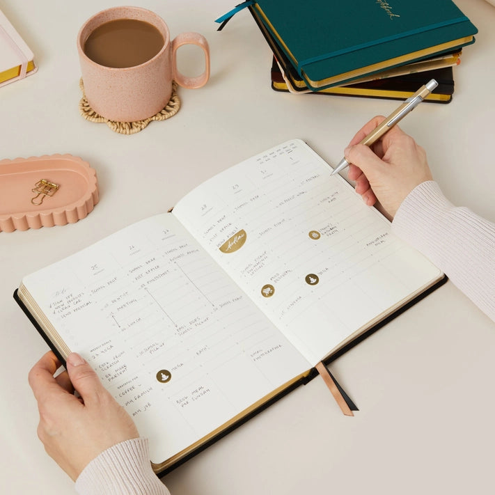 Undated Weekly Planner | Curve Stationery Blush and Gold 