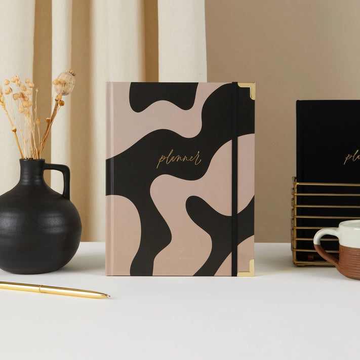 Undated Weekly Planner | Curve Stationery Blush and Gold 