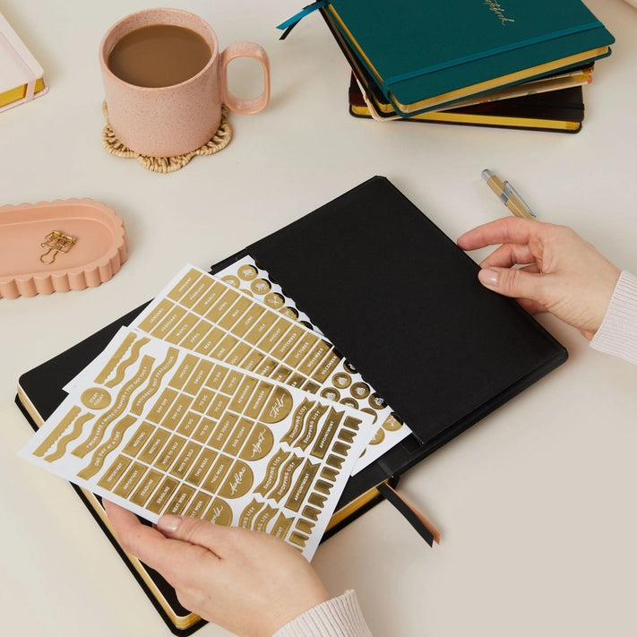 Undated Weekly Planner | Curve Stationery Blush and Gold 