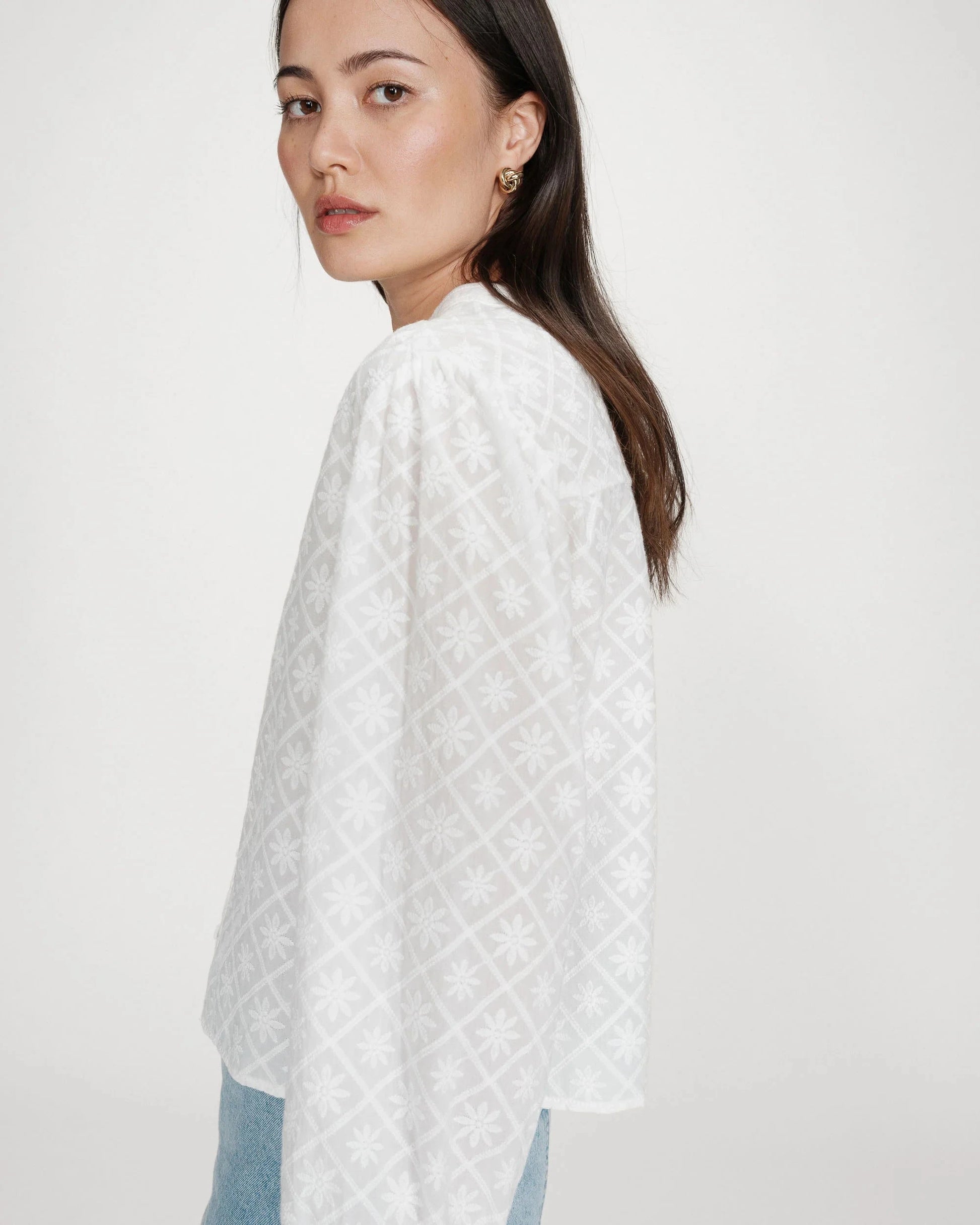 Vandita Blouse | Ivory Blouse Grace and Mila 