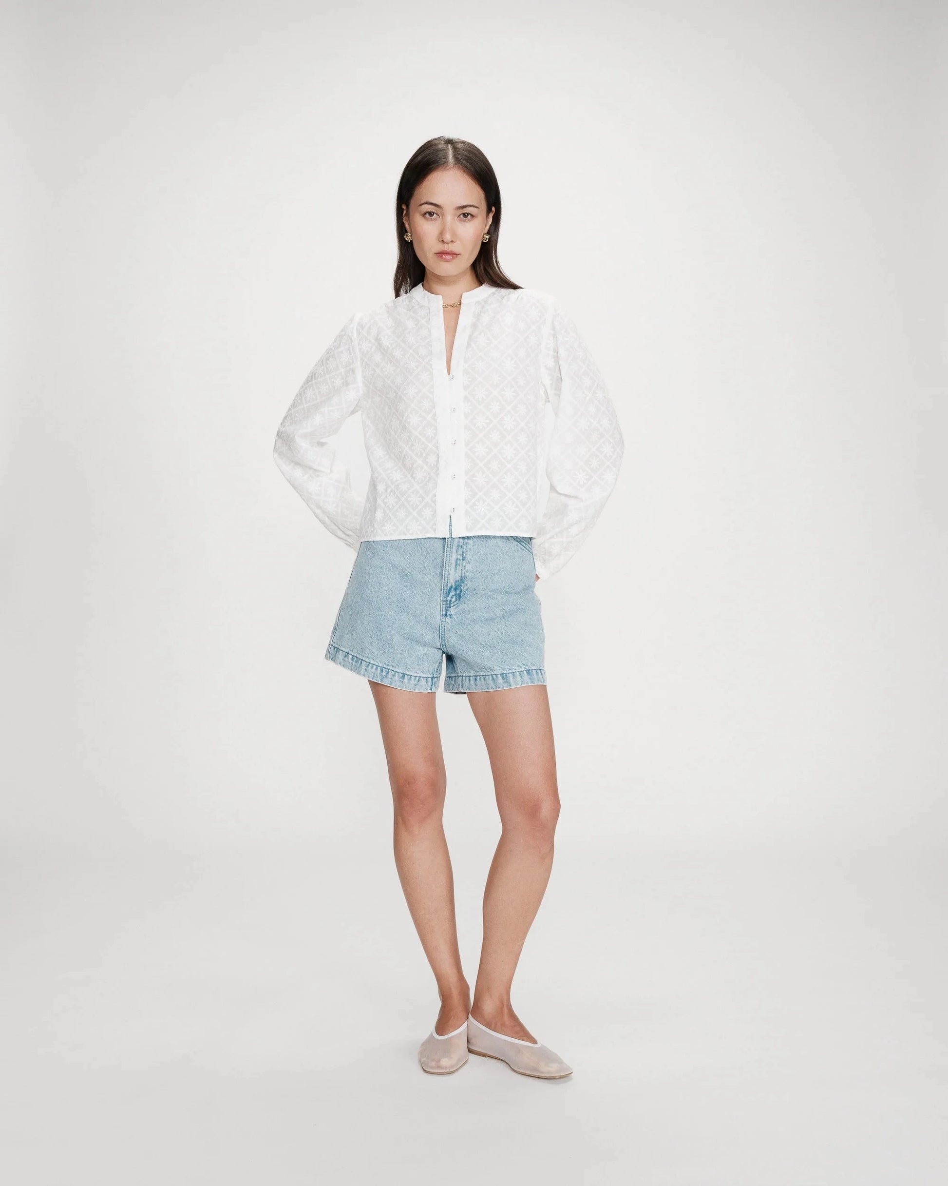 Vandita Blouse | Ivory Blouse Grace and Mila 
