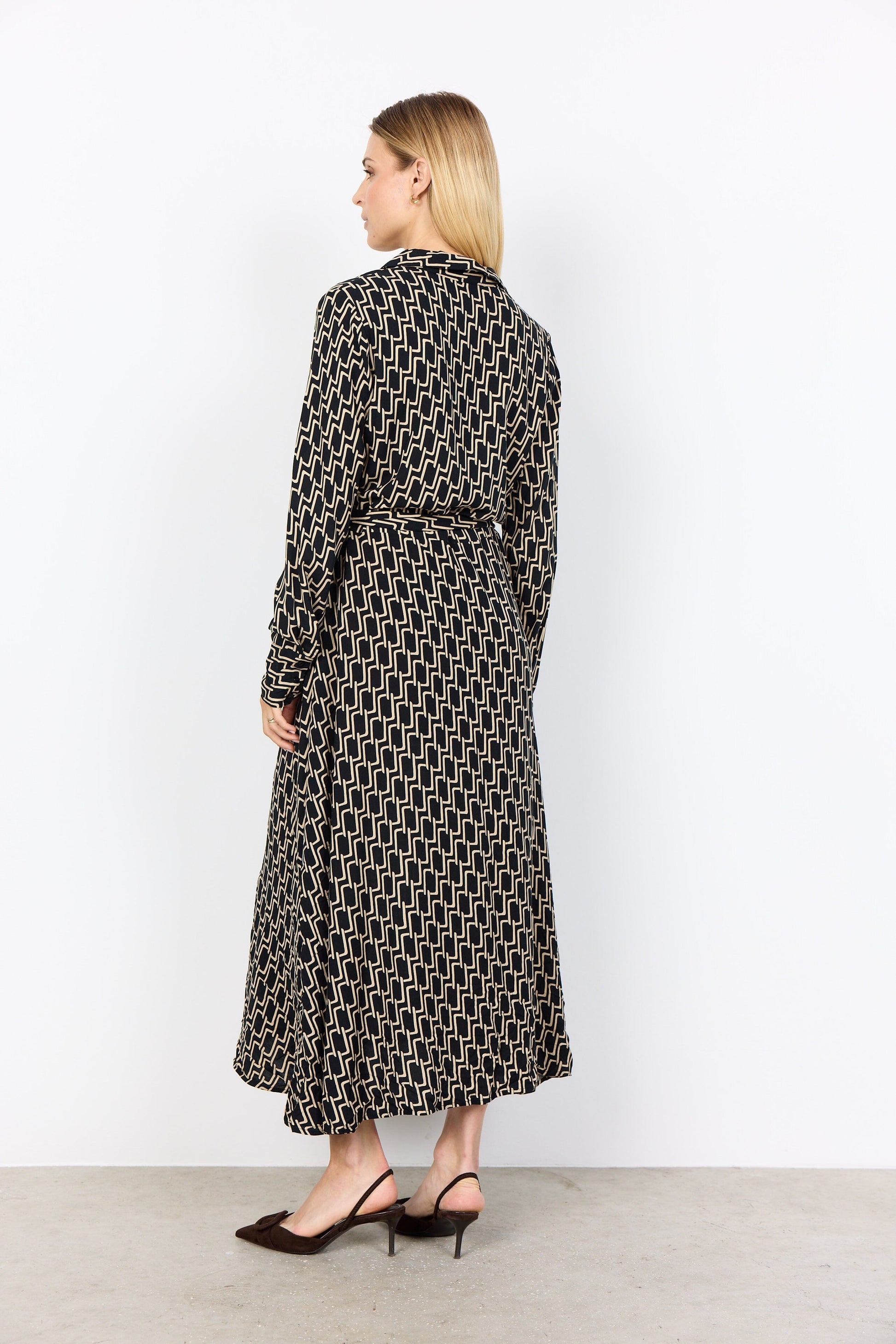 Varla Dress | Black Combi Dress Soya Concept 