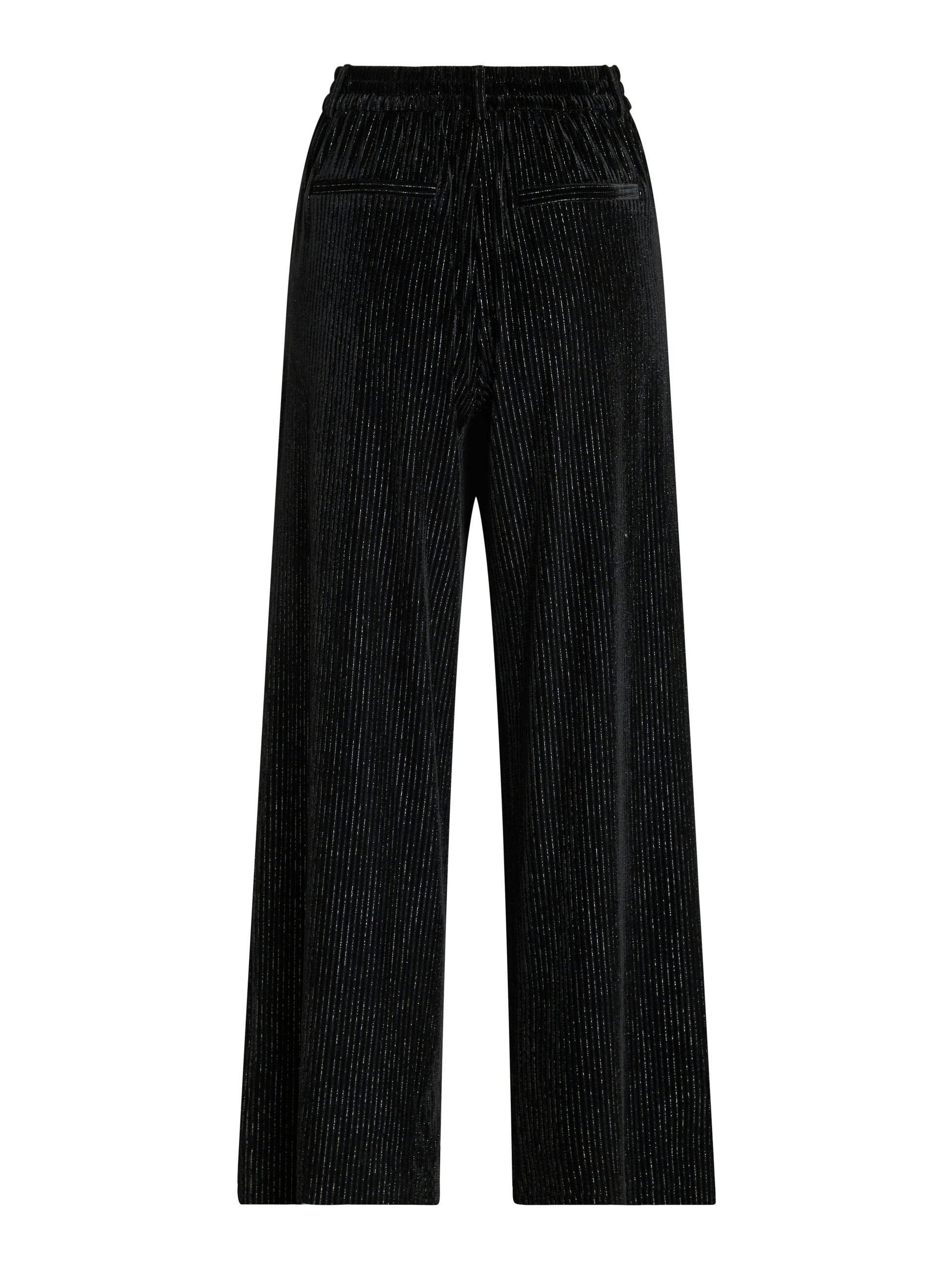 Varone Wide Pants | Black Silver Lurex Shirts & Tops Vila Clothing 