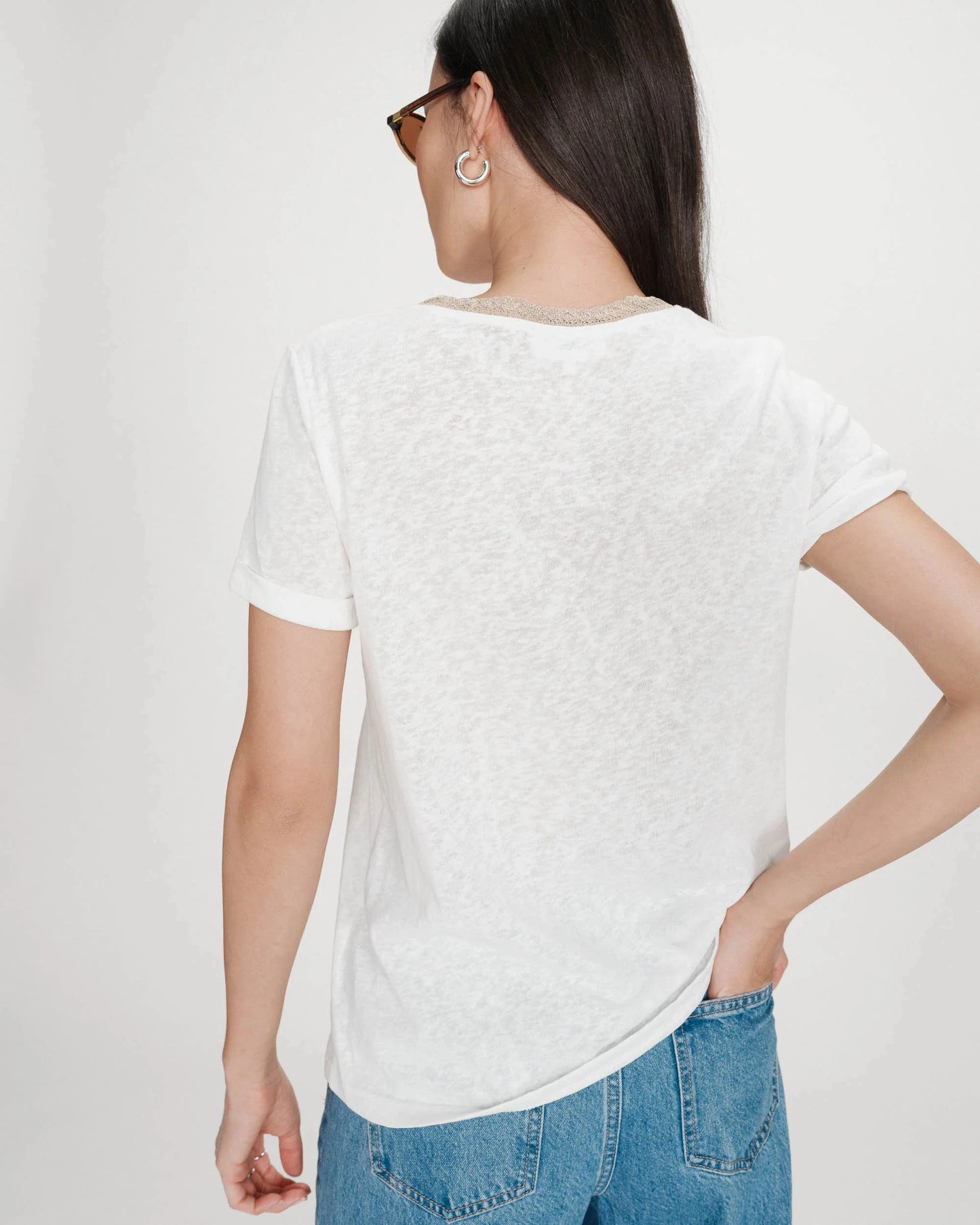 Vasco T Shirt | Ivory Top Grace and Mila 