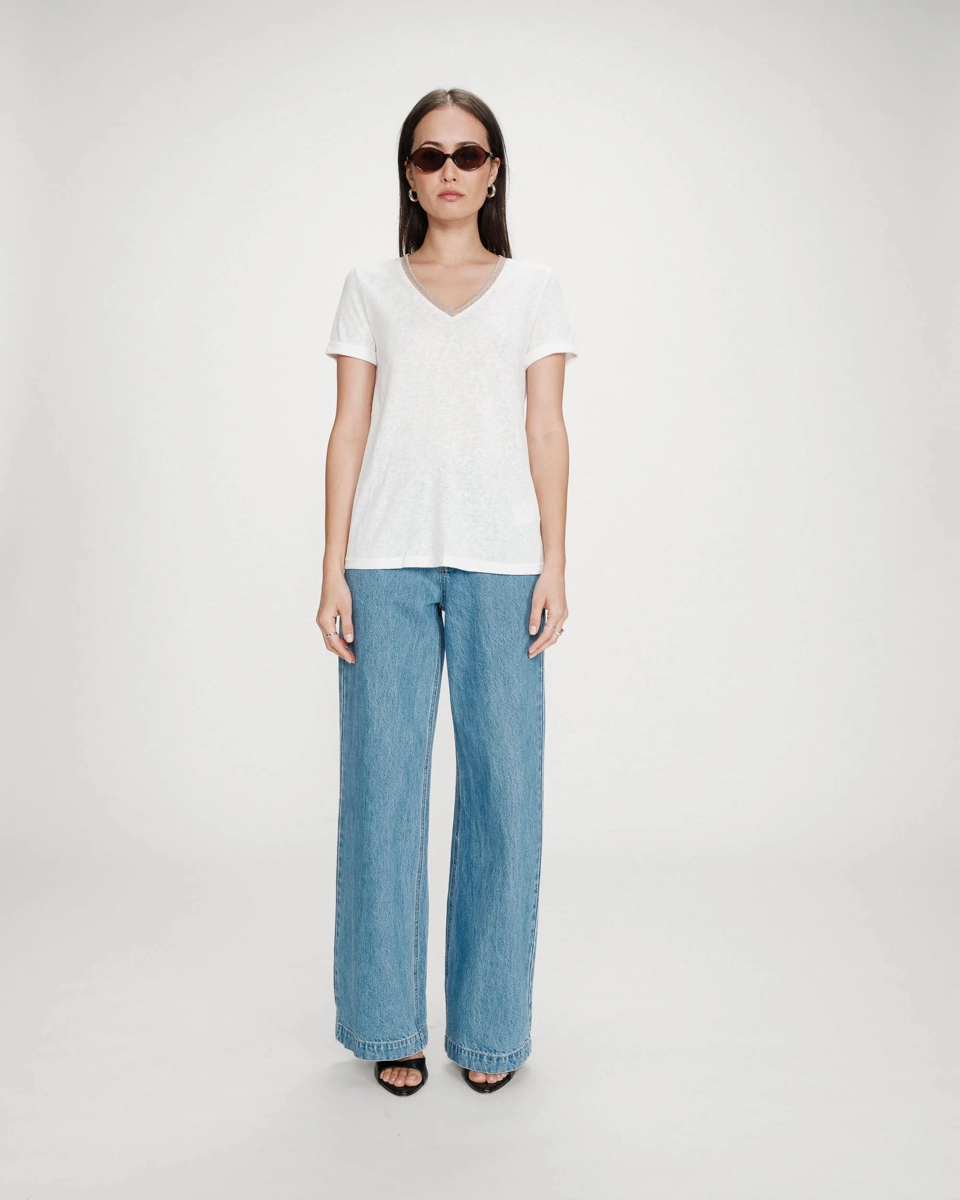 Vasco T Shirt | Ivory Top Grace and Mila 
