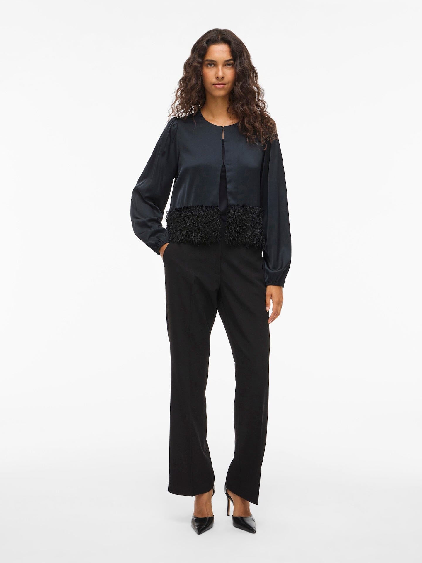 Veer Cardigan | Black Beauty Shirts & Tops Vila Clothing 