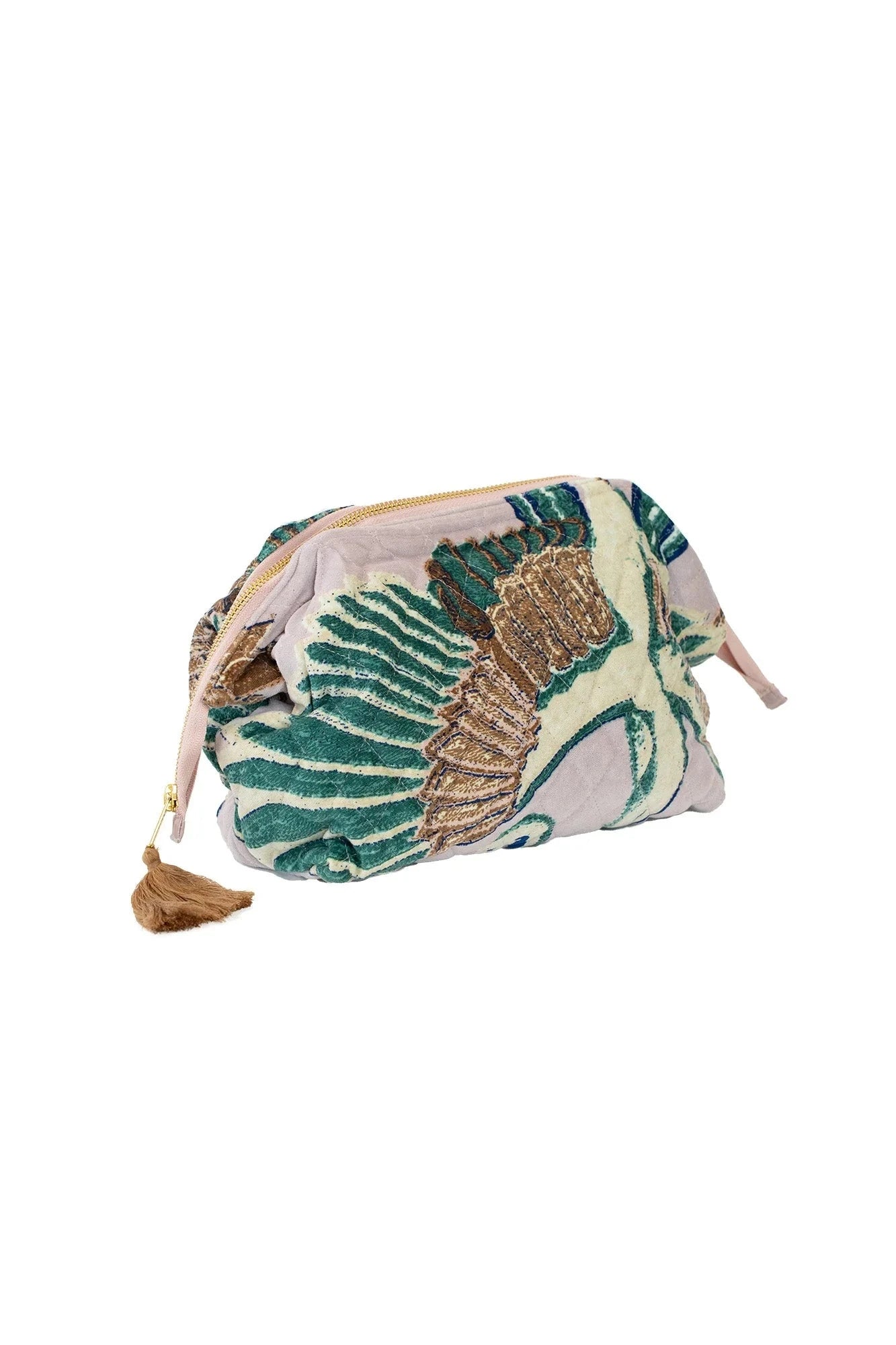 Velvet Pouch | Stork Plaster Pink Make up Bag One Hundred Stars 