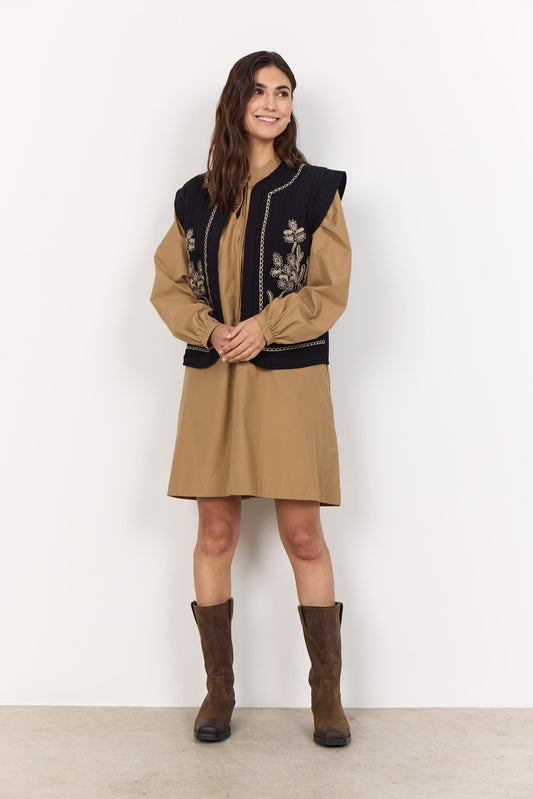 Verna Waistcoat | Black Waistcoat Soya Concept 
