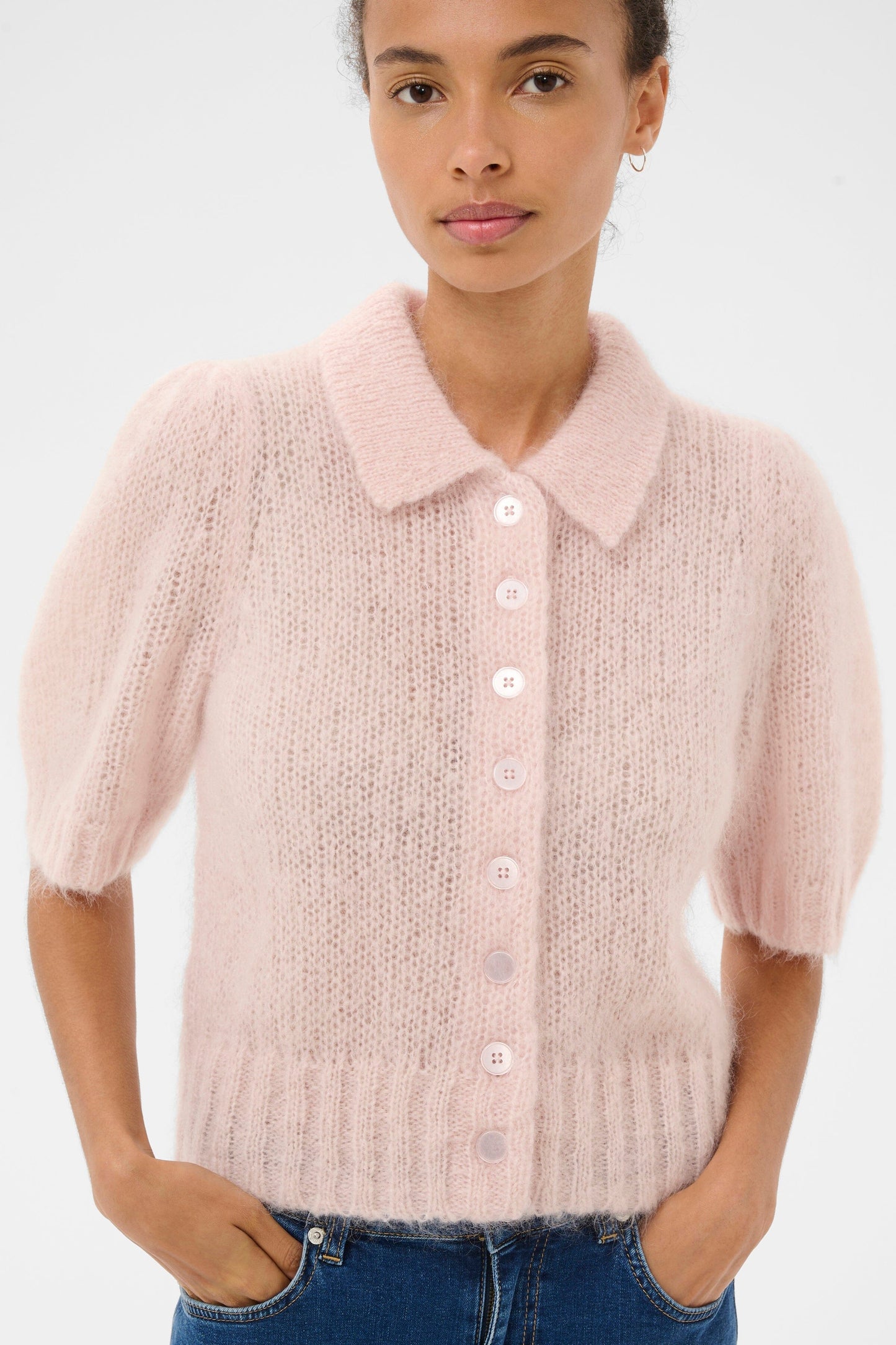 Vernoni Cardigan | Mauve Chalk Knitwear Part Two 